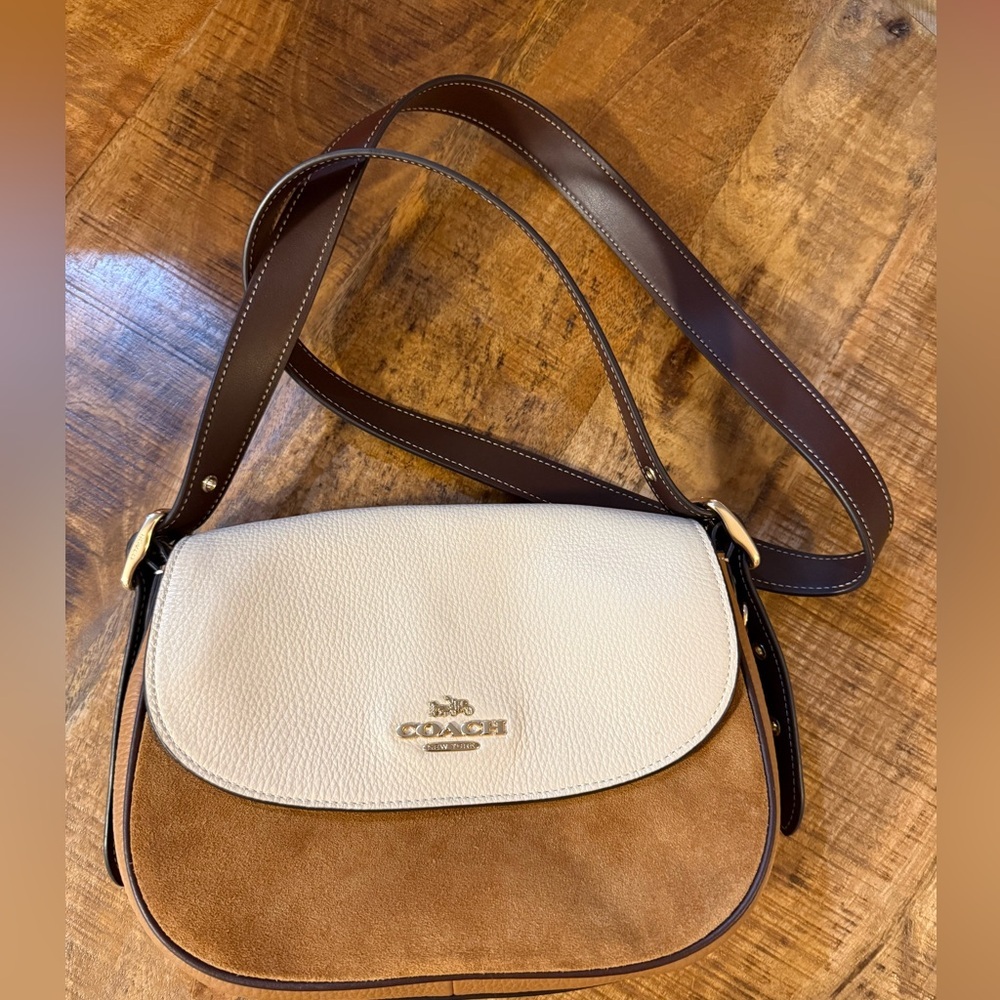 NWOT Coach Macie Saddle Bag in Colorblock - Picture 6 of 13